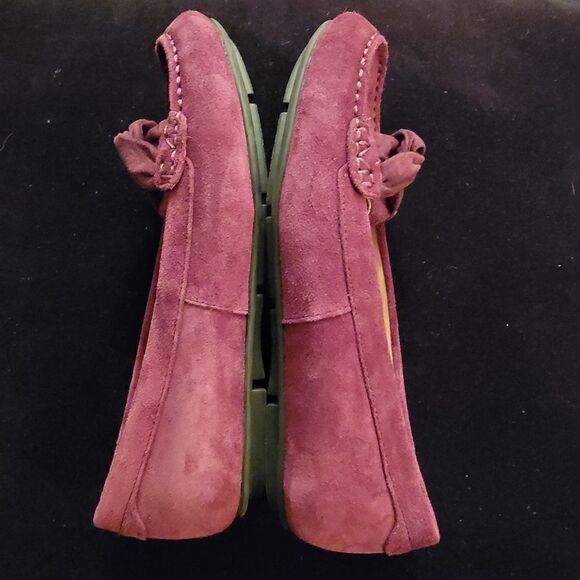 Vionic Norah purple maroon suede moccasin size 6 - Picture 4 of 6